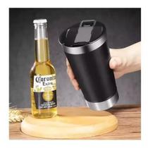 Copo Térmico De Cerveja (com Tampa E Abridor) 473ml - COPO TERMICO Copo Térmico De Cerveja (com Tampa E Abridor) 473ml - COPO TERMICO