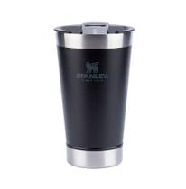 Copo térmico de cerveja (com tampa) - matte-black