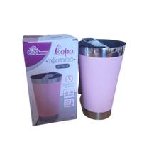 Copo Térmico De Cerveja Inox 500 Ml Rosa - Em Casa Tem