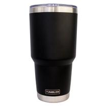 Copo Térmico de Cerveja Inox c/ Tampa Preto 887ml - Insane