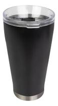 Copo Térmico De Cerveja Preto Com Tampa E Abridor 700ml Mor Copo Térmico De Cerveja Preto Com Tampa E Abridor 700ml Mor