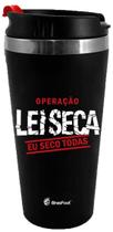 Copo Térmico Denver emborrachado Operação Lei Seca Cor: preta