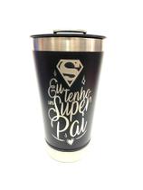 Copo Térmico Dia Dos Pais Preto Super Pai 473ml