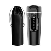 Copo Térmico Elétrico 12V 24V Para Carro 500ML Em Aço Inoxidável, Aquecedor De Café E Leite Para