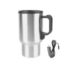 Copo Térmico Elétrico De Aço Inoxidável 450ml Para Carro 12V Para Camping E Viagens Copo Térmico Elétrico De Aço Inoxidável 450ml Para Carro 12V Para Camping E Viagens