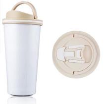 Copo Térmico em Aço Inox 450ml Tampa Rosca Vedação Copo Térmico em Aço Inox 450ml Tampa Rosca Vedação