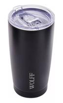 Copo Térmico em Aço Inox Parede Dupla com Tampa Preto 600ml Copo Térmico em Aço Inox Parede Dupla com Tampa Preto 600ml