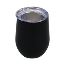 Copo Térmico em Aço Inox Preto Fosco Parede Dupla com Tampa Copo Térmico em Aço Inox Preto Fosco Parede Dupla com Tampa