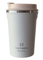Copo Térmico em Inox Cor Branca de 380ml-Nutrify Copo Térmico em Inox Cor Branca de 380ml-Nutrify