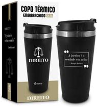 Copo Térmico Emborrachado Curso Direito - BrasFoot