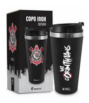 Copo Térmico Emborrachado Do Corinthians 450ml Inox Original Copo Térmico Emborrachado Do Corinthians 450ml Inox Original