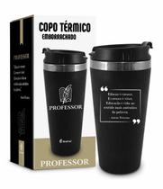 Copo Térmico Emborrachado Profissão PROFESSOR 450ml Copo Térmico Emborrachado Profissão PROFESSOR 450ml
