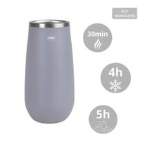 Copo Térmico Espumante Champagne Inox 165ml Bebida Quente Fria Cinza - 8045 Mor Copo Térmico Espumante Champagne Inox 165ml Bebida Quente Fria Cinza - 8045 Mor