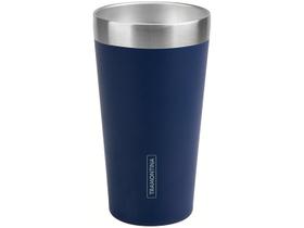 Copo Térmico Exata Aço Inox Azul sem Tampa 420 ml Tramontina Copo Térmico Exata Aço Inox Azul sem Tampa 420 ml Tramontina