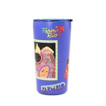 Copo Térmico Farm Glub 500ml Estampa Patch Rio Azul FARM Copo Térmico Farm Glub 500ml Estampa Patch Rio Azul FARM