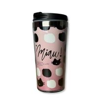 Copo Térmico Feminino Miau Garrafa 465ml Quente e Frio Copo Térmico Feminino Miau Garrafa 465ml Quente e Frio