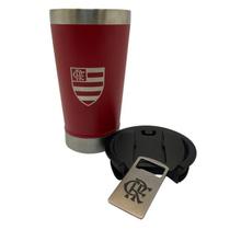 Copo Térmico Flamengo 500 Ml Com Abridor - 4361 Copo Térmico Flamengo 500 Ml Com Abridor - 4361