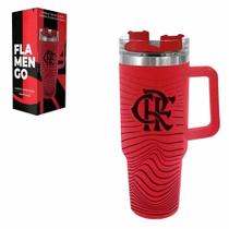 Copo Térmico Flamengo com Tampa 1200ml Allmix Copo Térmico Flamengo com Tampa 1200ml Allmix
