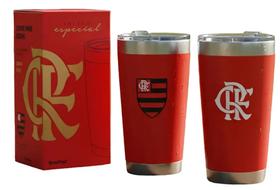 Copo Térmico Flamengo Stone C/ tampa Oficial 500ml