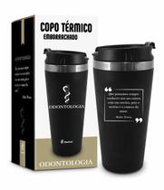 Copo Térmico Fosco 450ML Emborrachado Profissão Odontologia