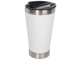 Copo Térmico Fratelli para Cerveja Premium Branco 400ml com Tampa e Abridor Copo Térmico Fratelli para Cerveja Premium Branco 400ml com Tampa e Abridor