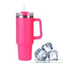 Copo Térmico Garrafa 1200ml Com Tampa e Canudo ideal para Hidratação