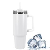 Copo Térmico Garrafa 1200ml Com Tampa e Canudo ideal para Hidratação