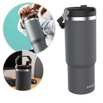 Copo Térmico Garrafa Flip Straw 850ml Jug Everest Cinza Soprano