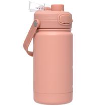 Copo Térmico Garrafa Parede Dupla Aço Inox Alça Tampa Buba