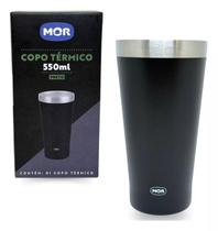 Copo Térmico Gelada Quente 550l Cerveja Café Mor Preto