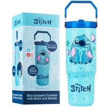 Copo Térmico Get Trend Disney Stitch 850ml com Canudo para Crianças Copo Térmico Get Trend Disney Stitch 850ml com Canudo para Crianças