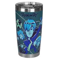 Copo Térmico Gluck Festival Rock in Rio 519ml Azul Synth