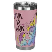 Copo Térmico Glück Future Pride Love Salmon 519ml Copo Térmico Glück Future Pride Love Salmon 519ml
