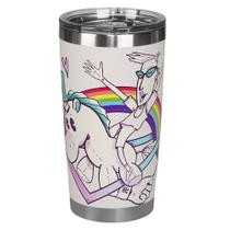 Copo Térmico Glück Future Pride Rainbow Off White 519ml