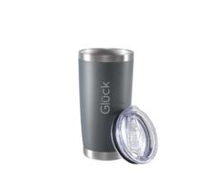 Copo Térmico Gluck Lucky com Tampa p/ Cerveja Chop Café Chá Água Suco 591ml - TITANIUM