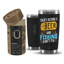 Copo Térmico Gluck Lucky Future Fishing & Beer Cant Fix 591M