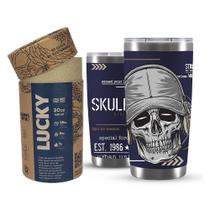 Copo Térmico Gluck Lucky Future Skull Division Cap 591Ml