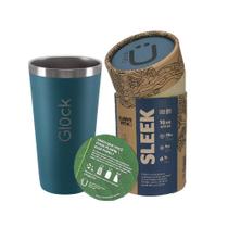 Copo Térmico Gluck Sleek Porsche Blue Em Aço Inox 473Ml