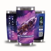 Copo Térmico Gluck Suns Parede Dupla com Tampa Inox 591ml Copo Térmico Gluck Suns Parede Dupla com Tampa Inox 591ml