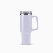 Copo Térmico Grande 1200 Ml Canudo Parede Dupla - Branco Copo Térmico Grande 1200 Ml Canudo Parede Dupla - Branco