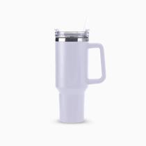 Copo Térmico Grande 1200 Ml Canudo Parede Dupla - BRANCO Copo Térmico Grande 1200 Ml Canudo Parede Dupla - BRANCO