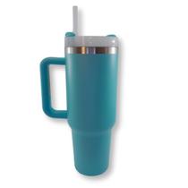 Copo Térmico Grande 1200ml Parede Dupla com Canudo Bebidas Geladas e Quentes Alta Capacidade antivazamento