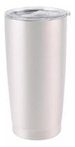 Copo Térmico Grande - 600Ml -Branco- C/Tampa Dolce Home