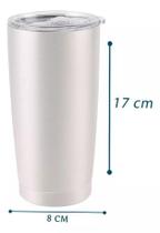 Copo Térmico Grande - 600Ml -Rose - C/Tampa Dolce Home