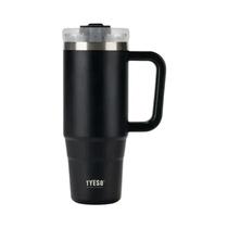 Copo Térmico Grande De Aço Inoxidável 900/1200ml Com Alça Para Carro E Atividades Ao Ar Livre