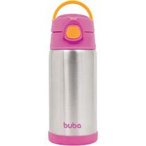 Copo Térmico Infantil Garrafa Térmica Dupla Parede Inox com Canudo Buba 11384 Rosa Copo Térmico Infantil Garrafa Térmica Dupla Parede Inox com Canudo Buba 11384 Rosa