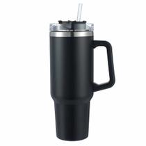 Copo Térmico Inox 1,2L com Alça, Canudo e Tampa à Prova de Vazamento