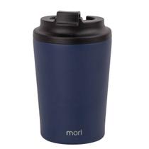 Copo Térmico Inox 240ml Com Tampa Vedada Isolamento Vácuo e Embalagem Litografada Ideal Para Presente Mori