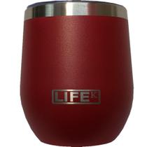 Copo Térmico Inox 354Ml Aço Inox Com Parede Dupla Vermelho