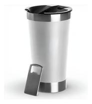 Copo Térmico Inox 473ml Antigotejamento - Branco Lisa